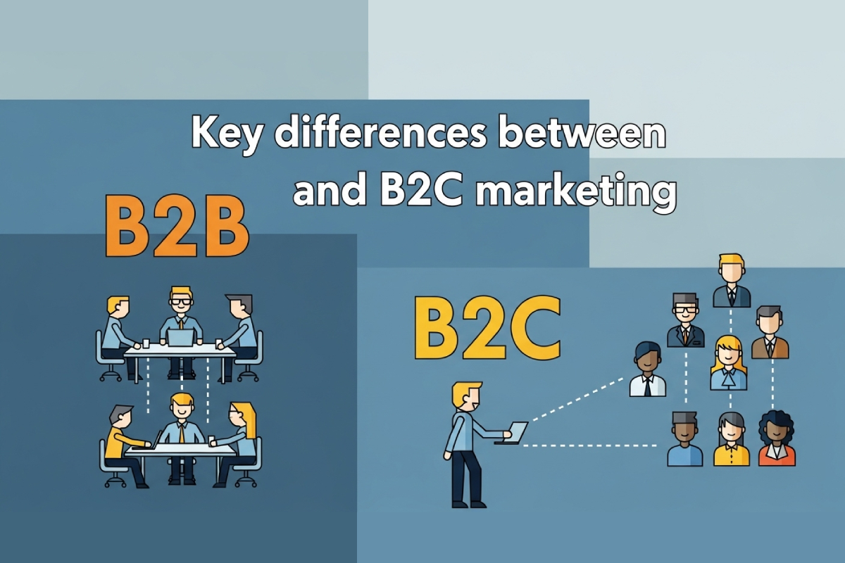 تفاوت‌ های کلیدی بازاریابی صنعتی (B2B) و مصرفی (B2C)
