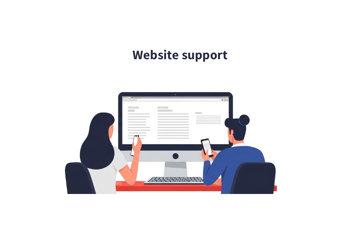 پشتیبانی وب سایت 