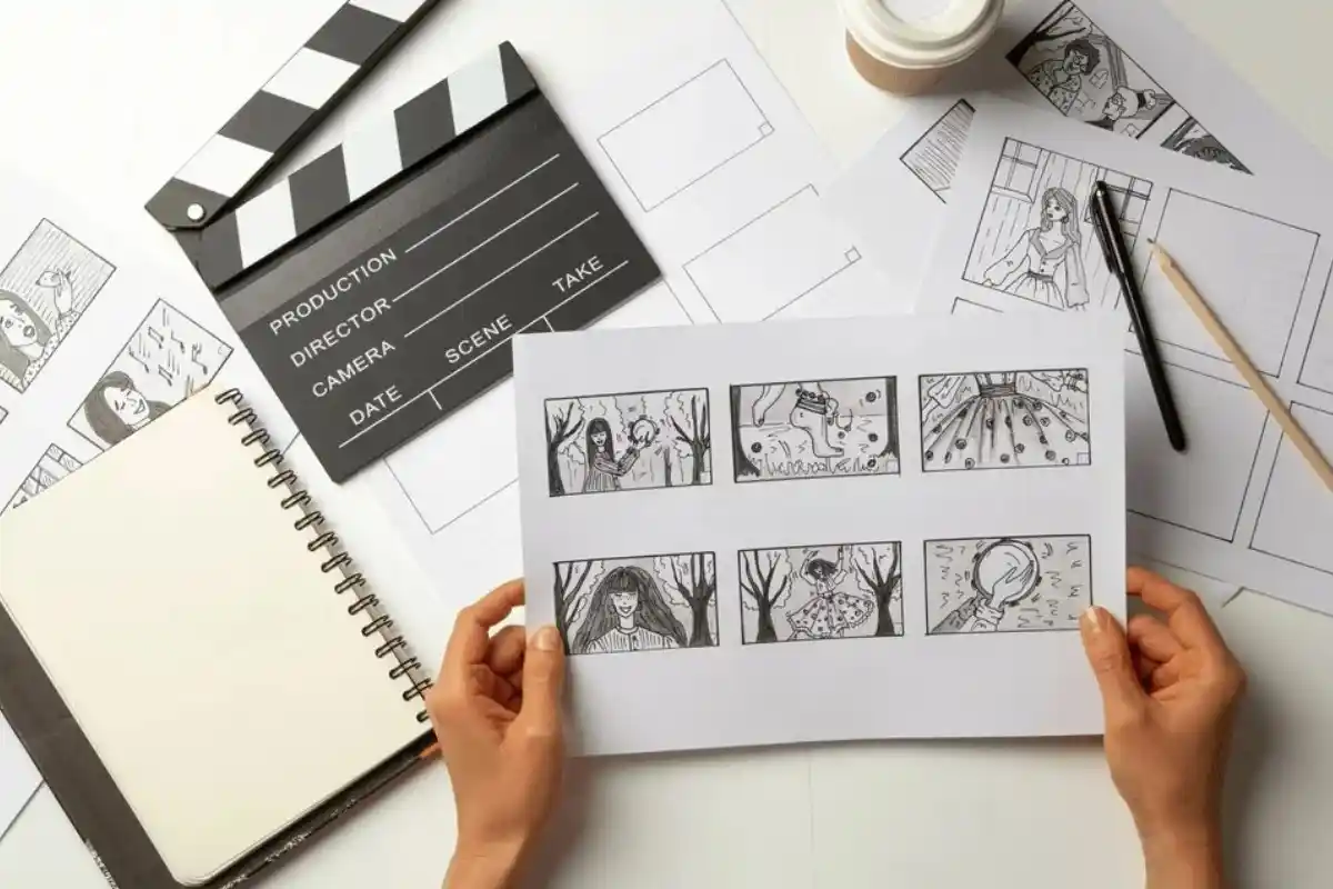 ۳. ترسیم فریمها و جزئیات: